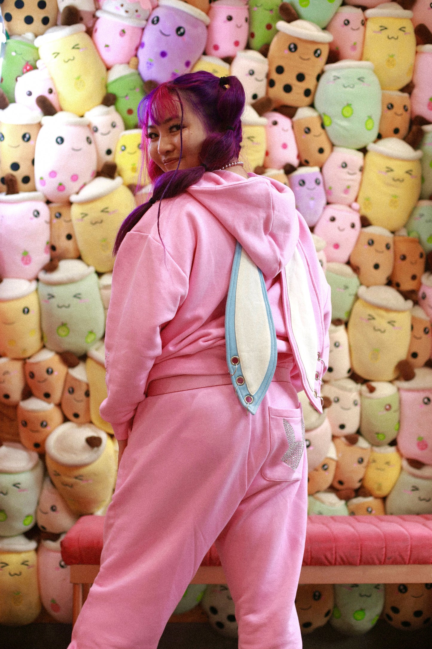 OG RYSKY Bunny Zip-up Hoodie (PINK)