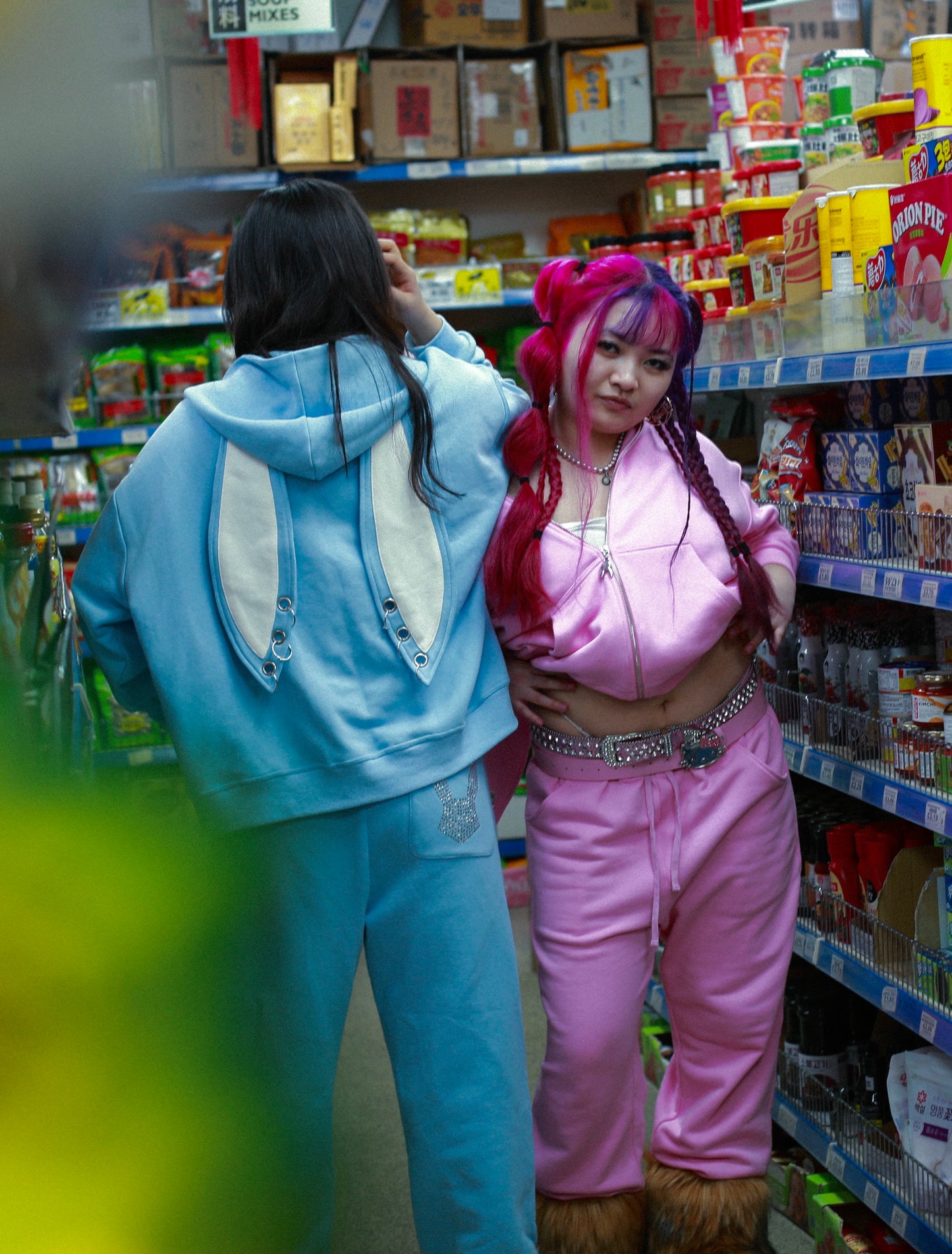 OG RYSKY Bunny Zip-up Hoodie (PINK)