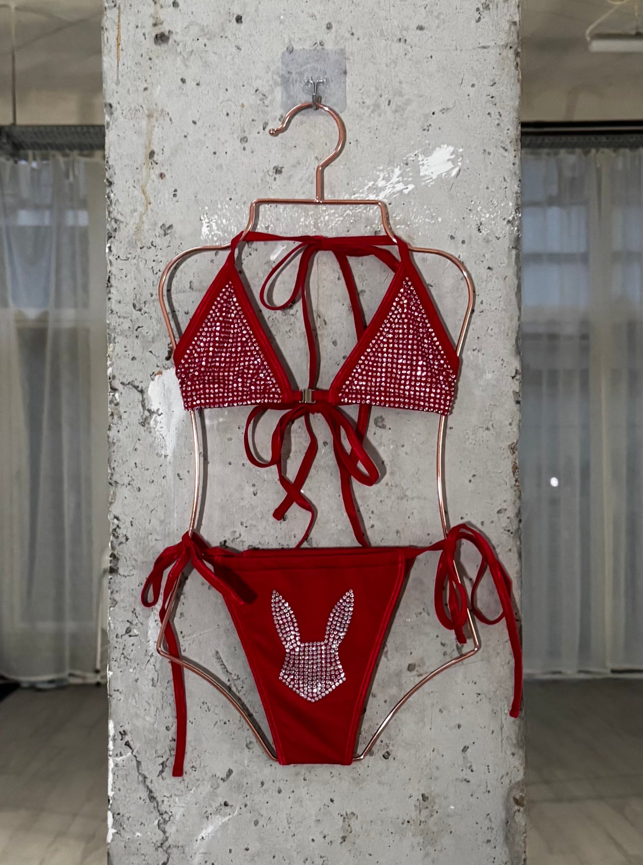 OG RYSKY Bunny Diamente Bikini (RED) – Still RYSKY