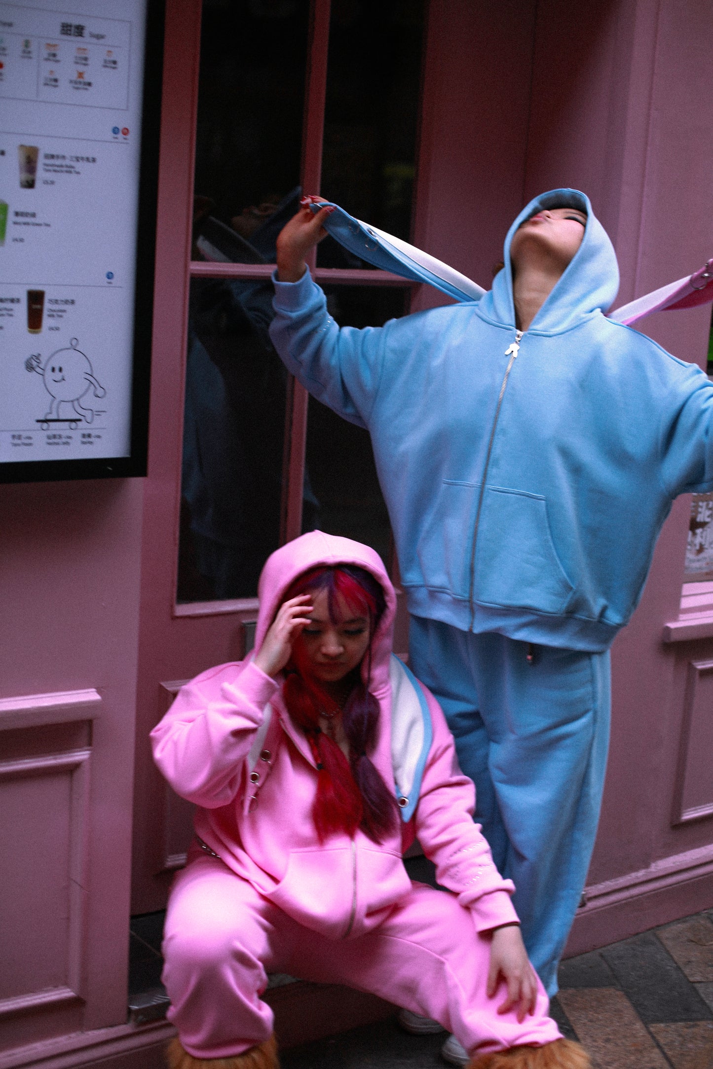 OG RYSKY Bunny Zip-up Hoodie (PINK)