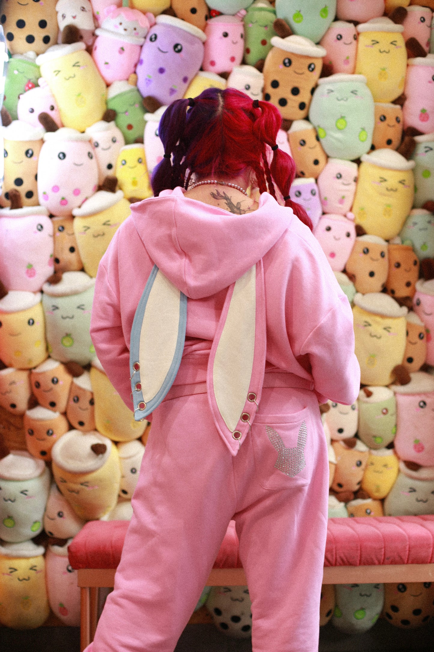 OG RYSKY Bunny Zip-up Hoodie (PINK)
