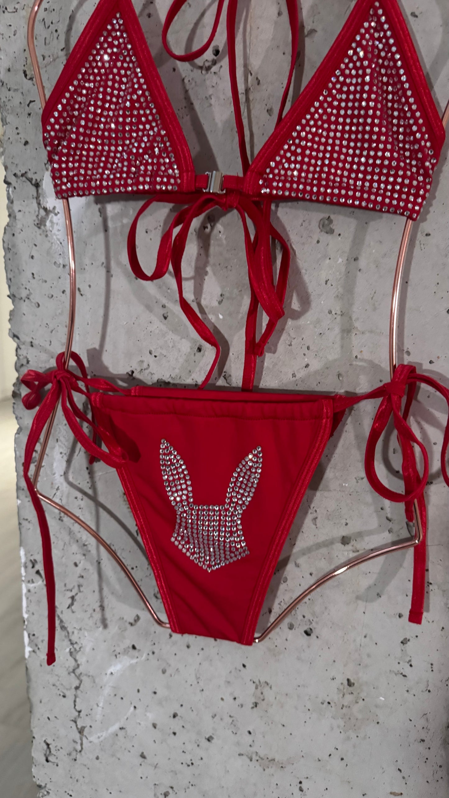 OG RYSKY Bunny Diamente Bikini (RED)