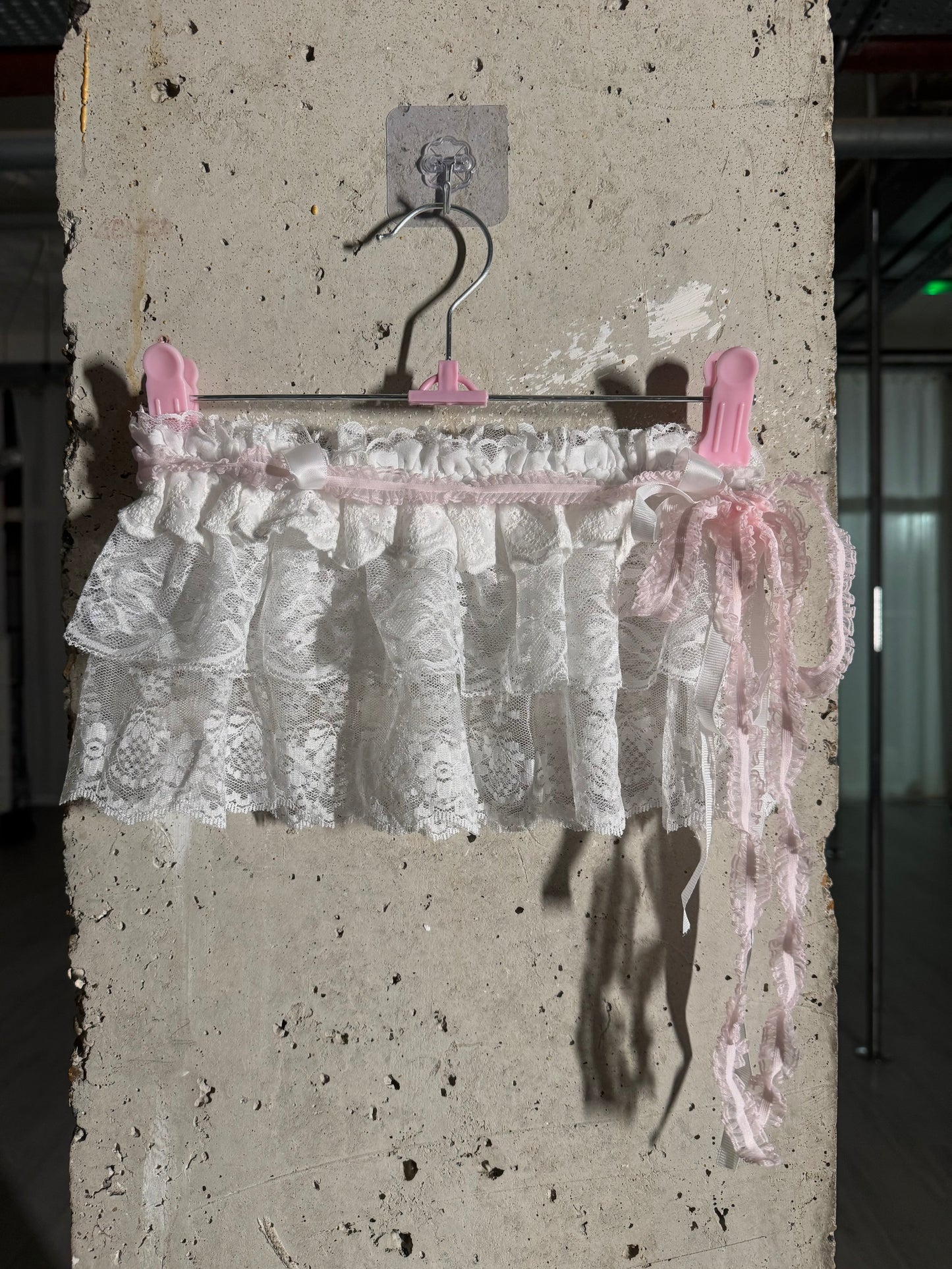 Lace skirt wrap (White)