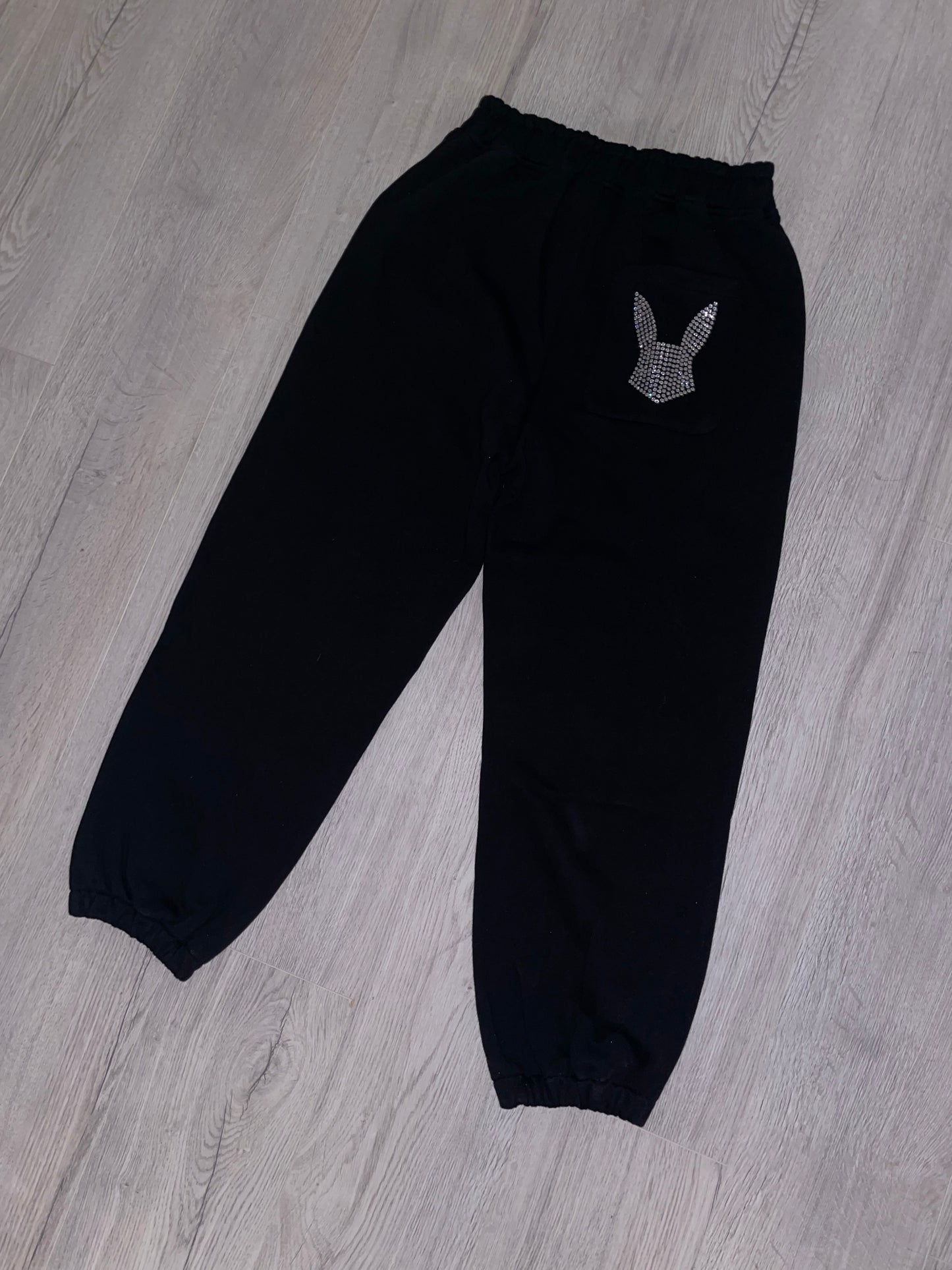 OG RYSKY Bunny Tracksuit Bottoms (BLACK)