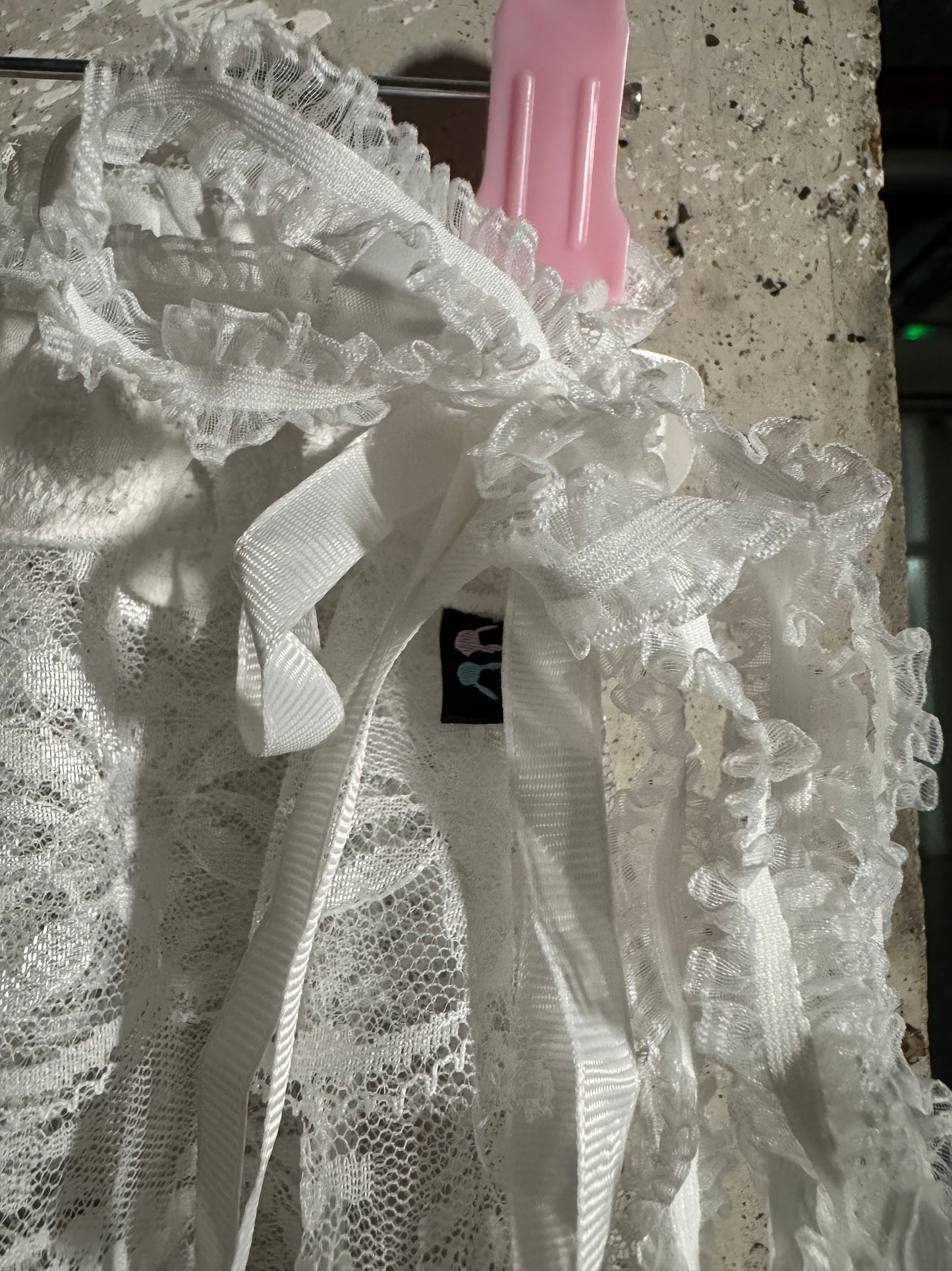 Lace skirt wrap (White)