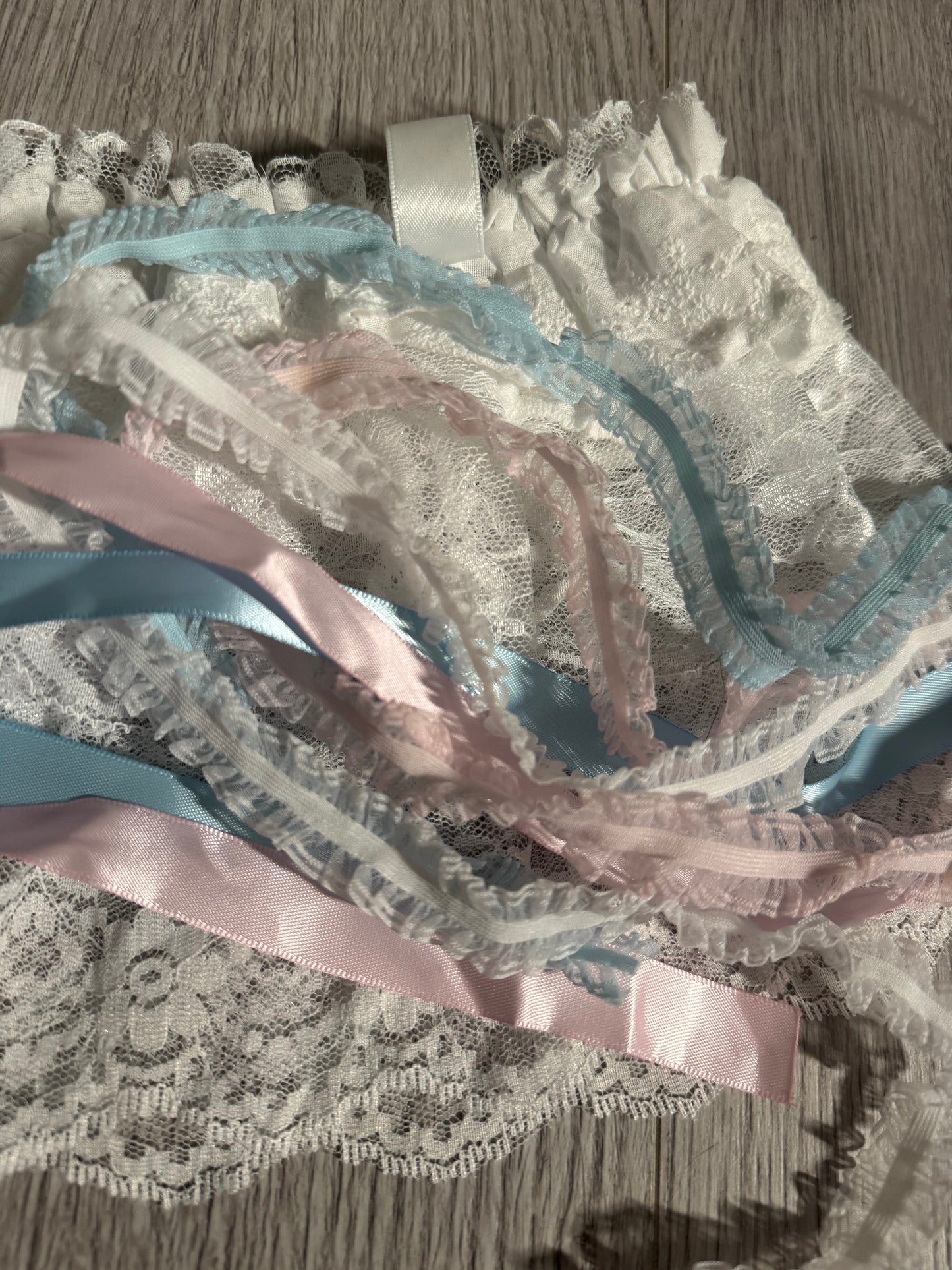 Lace skirt wrap (White)