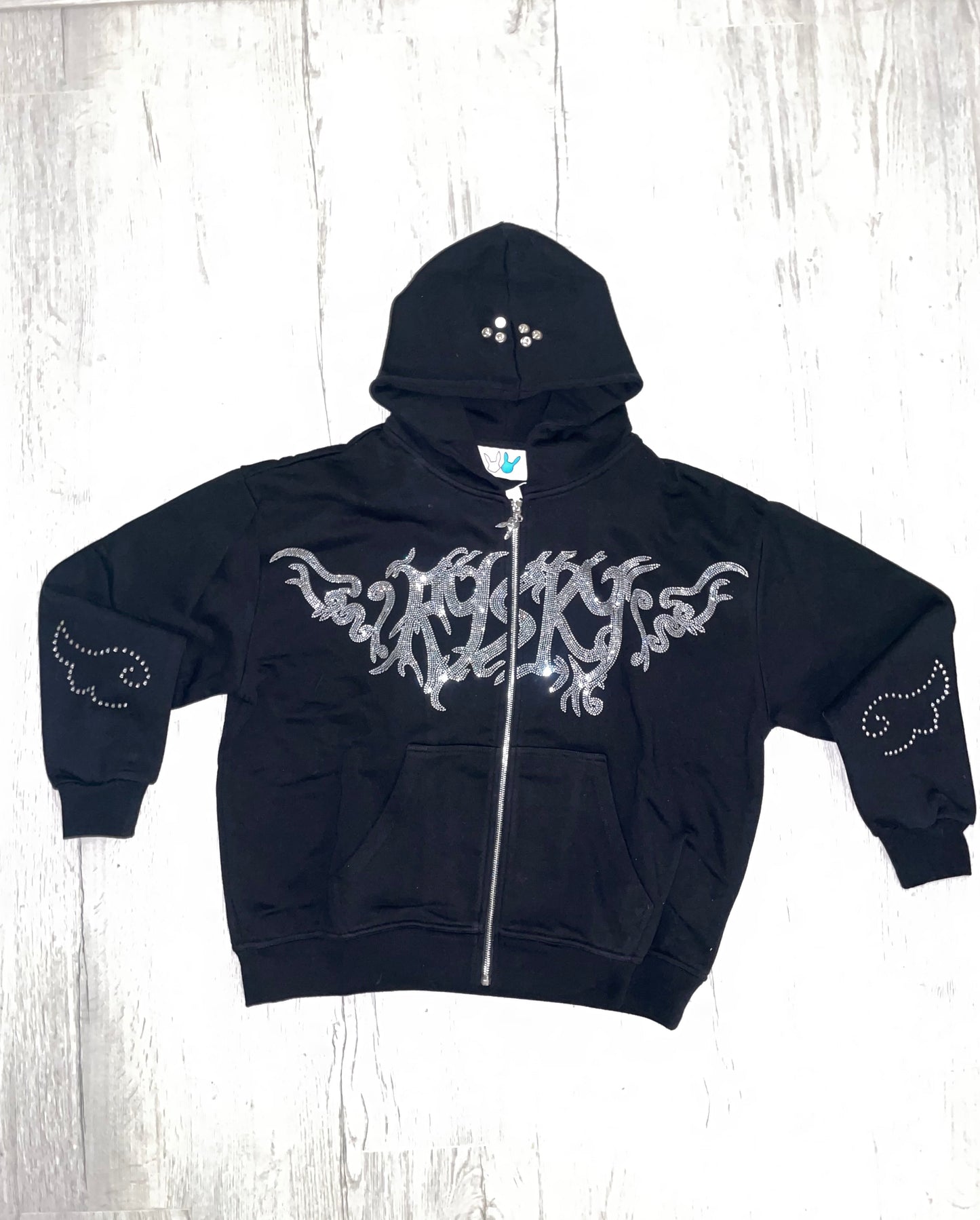 OG RYSKY Bunny Zip-up Hoodie (BLACK)