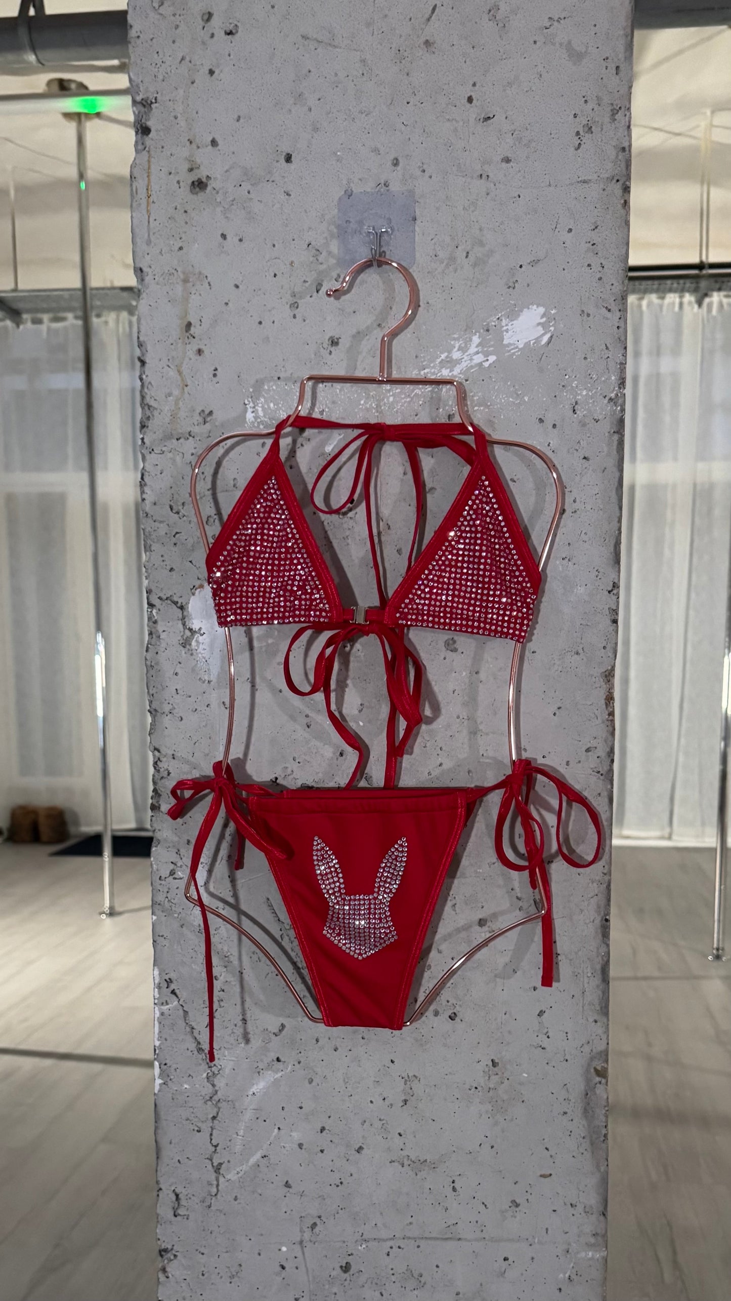 OG RYSKY Bunny Diamente Bikini (RED)